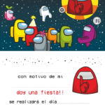 INVITRACION AMONG US x10