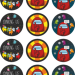 STICKERS AMONG US x10