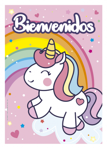 POSTER UNICORNIO A IRIS X1