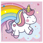 SERVILLETA UNICORNIO A IRIS X20