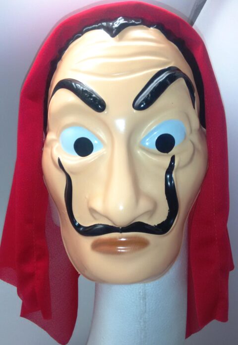 CARETA LADRON DE PAPEL C/TELA X1