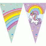 BANDERIN TRIANG.UNICORNIO A IRIS X1