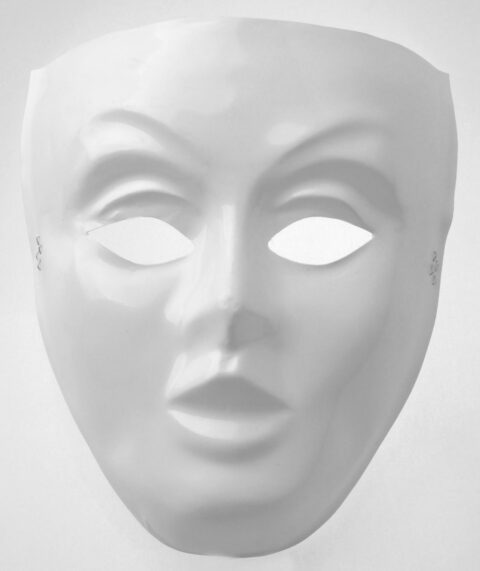 CARETA MUJER BLANCA GAPE X 1