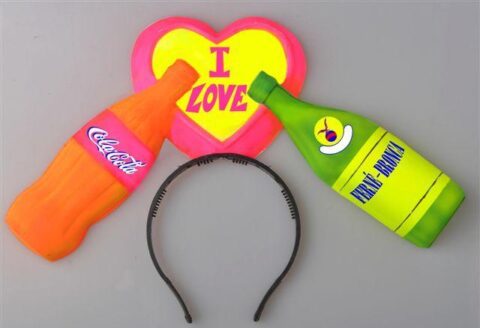 VINCHA FERNET Y COLA FLUO X 6