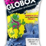 GLOBO PERL. GLOBOX 12" AZUL OSCURO X50