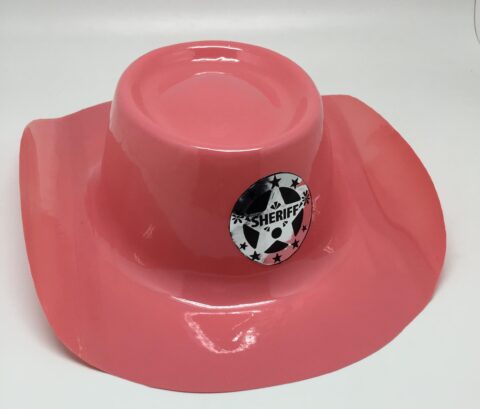 SOMBRERO SHERIFF ROSA S/PIOLA X1