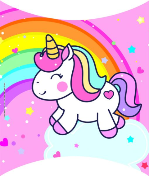 PIÑATA UNICORNIO ARCO IRIS X1