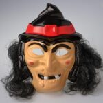 CARETA BRUJA C/PELO X1