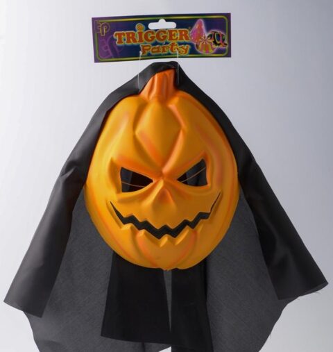 CARETA CALABAZA C/TELA X1