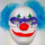 CARETA PAYASO CLOWN C/PELO X1