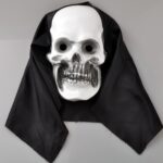 CARETA CALAVERA C/TELA X1