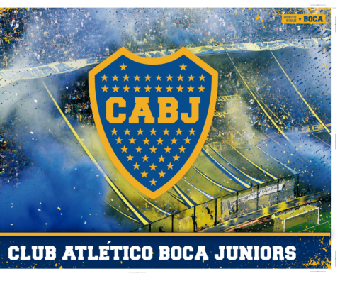 AFICHE FELIZ CUMPLE BOCA X1