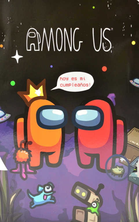 POSTER FELIZ CUMPLE AMONG US X1