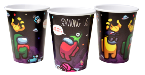 VASO P/PAPEL AMONG US X10