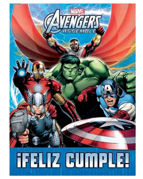 POSTER FELIZ CUMPLE AVENGER X1