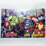 INVITACION TROQUELADA AVENGERS X10