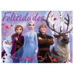 POSTER FELIZ CUMPLE FROZEN X1