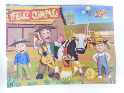 AFICHE FELIZ CUMPLE ZENON X1
