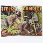 POSTER FELIZ CUMPLE JURASSIC X1