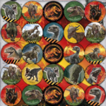 AUTOADHESIVO JURASSIC X2