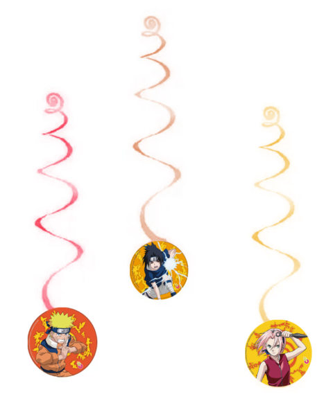 COLGANTE DECORATIVO NARUTO X6