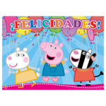 AFICHE F/CUMPLE PEPPA PIG X1