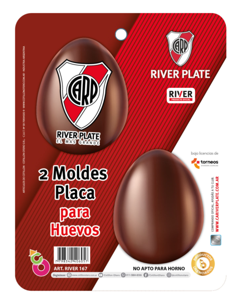 MOLDE PLACA HUEVO PASCUA RIVER X2