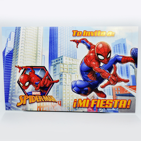 INVITACION TROQ. SPIDERMAN 08 X 10