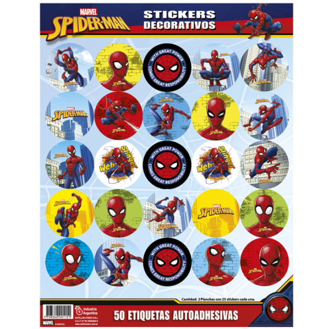 AUTOADHESIVO SPIDERMAN X24