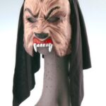 CARETA HOMBRE LOBO C/TELA X1