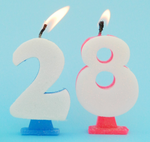 VELA NRO BRILLO CELESTE Nº8 X1