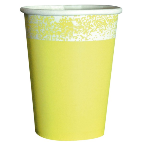 VASO POLIP AMARILLO PASTEL X8