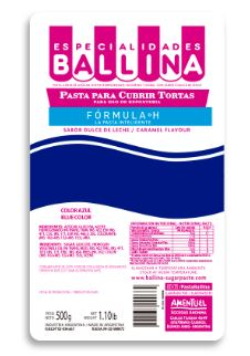 PASTA P/CUBRIR TORTA AZUL FORM H X500GRS