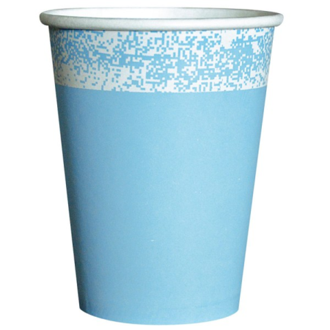 VASO POLIP CELESTE PASTEL X8