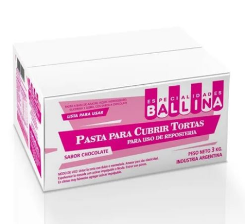 PASTA P/CUBRIR TORTAS X3KG CHOCOL.