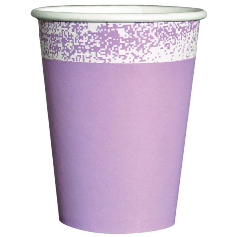 VASO POLIP LILA PASTEL X8