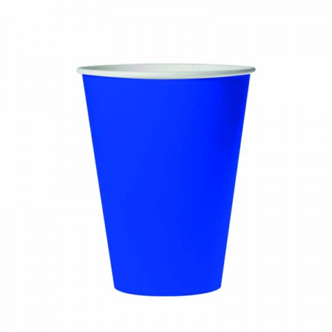 VASO POLIPAPEL AZUL X8