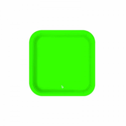 PLATO CUAD CHICO VERDE X8