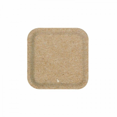 PLATO CHICO HEXAGONAL KRAFT X8