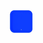 PLATO CUAD CHICO AZUL X8