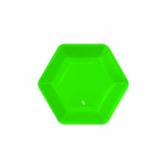 PLATO HEXAGONAL CHICO VERDE X8
