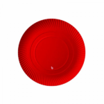 PLATO REDONDO CHICO ROJO X8