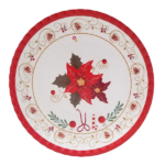 PLATO CUAD CHICO NAVIDAD X8