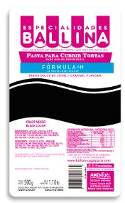 PASTA P/CUBRIR TORTA NEGRO FORM H X500GRS