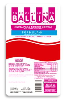 PASTA P/CUBRIR TORTA ROJA FORM H X500GRS