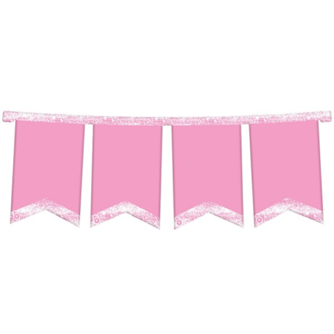 BANDERIN ARMADO ROSA PASTEL X1