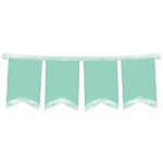 BANDERIN ARMADO VERDE PASTEL X1