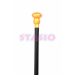 BASTON NEGRO EMPUÑADURA DORADA X1