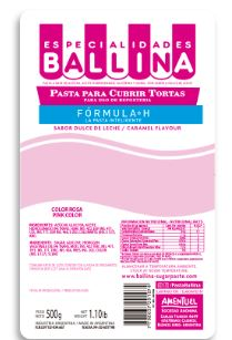 PASTA P/CUBRIR TORTA FORMULA H ROSA X500GRS