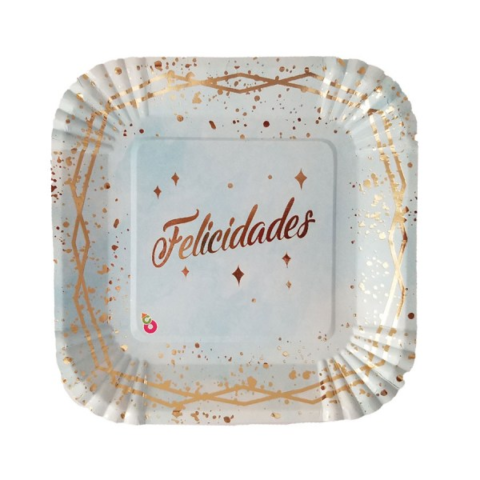 PLATO STP FELICIDADES CELESTE X8